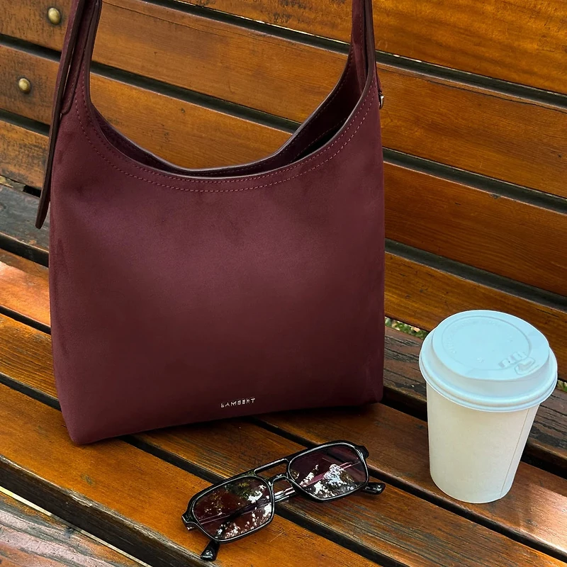 ELENA - Vegan Suede Shoulder Bag
