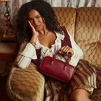 Le Camille - Sac à main 2-en-1 en cuir vegan noir