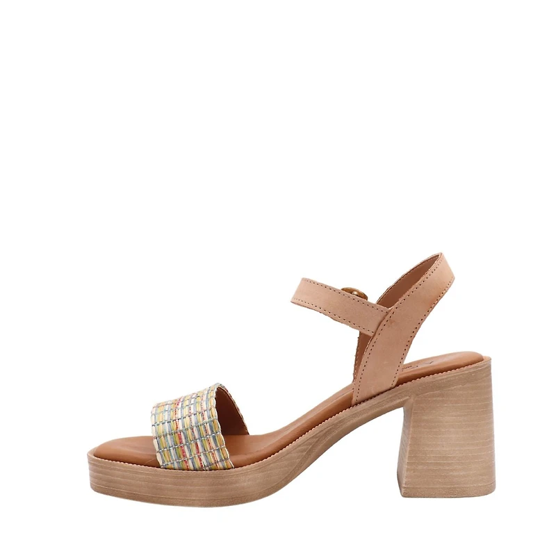 Pompei - La sandale à talon haut aux couleurs estivales