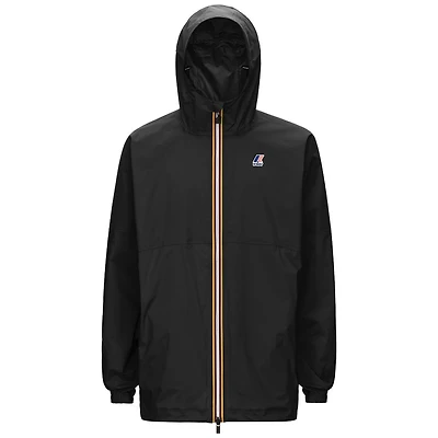 AMIABLE CLAUDE - PACKABLE FULL ZIP RAIN JACKET BLACK PURE