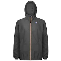 CLAUDE - PACKABLE FULL ZIP RAIN JACKET GREY SMOKE