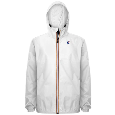CLAUDE - PACKABLE FULL ZIP RAIN JACKET WHITE