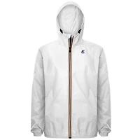 CLAUDE - PACKABLE FULL ZIP RAIN JACKET WHITE
