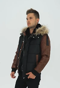 LORENZO-LSV WINTER JACKET-LAMBSKIN SLEEVES