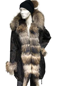 Camouflage Jacket with finn raccoon