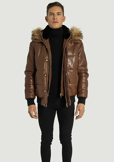 LORENZO MEN'S WINTER LEATHER JACKET