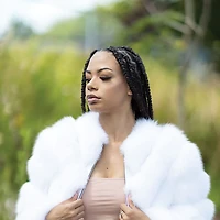 ALEXIA - WHITE FOX JACKET