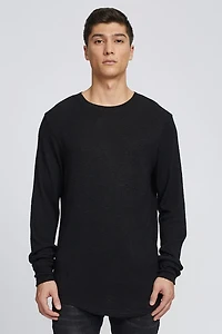 LS UPPERCUT SWEATER - Black