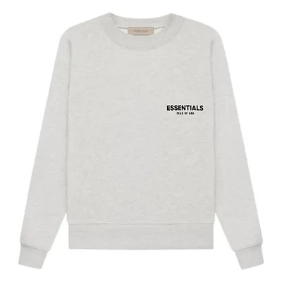 Fear of God Essentials Light Oatmeal Crew Neck Sweatshirt