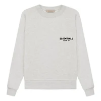 Fear of God Essentials Light Oatmeal Crew Neck Sweatshirt