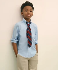 Boys Non-Iron Supima<sup>®</sup> Oxford Polo Button-Down Dress Shirt
