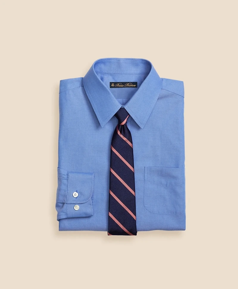 Boys Non-Iron Supima<sup>®</sup> Pinpoint Cotton Dress Shirt