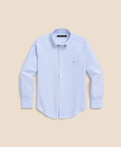 Boys Non-Iron Stretch Cotton Oxford Sport Shirt