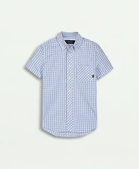 Boys Gingham Sport Shirt
