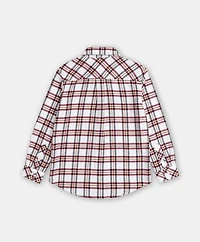 Boys Brushed Cotton Plaid Flannel Sport Shirt