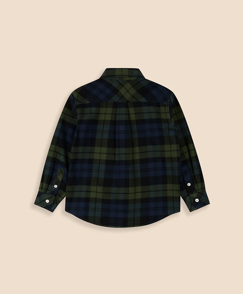 Boys Cotton Brushed Flannel Shirt