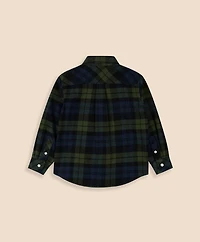 Boys Cotton Brushed Flannel Shirt