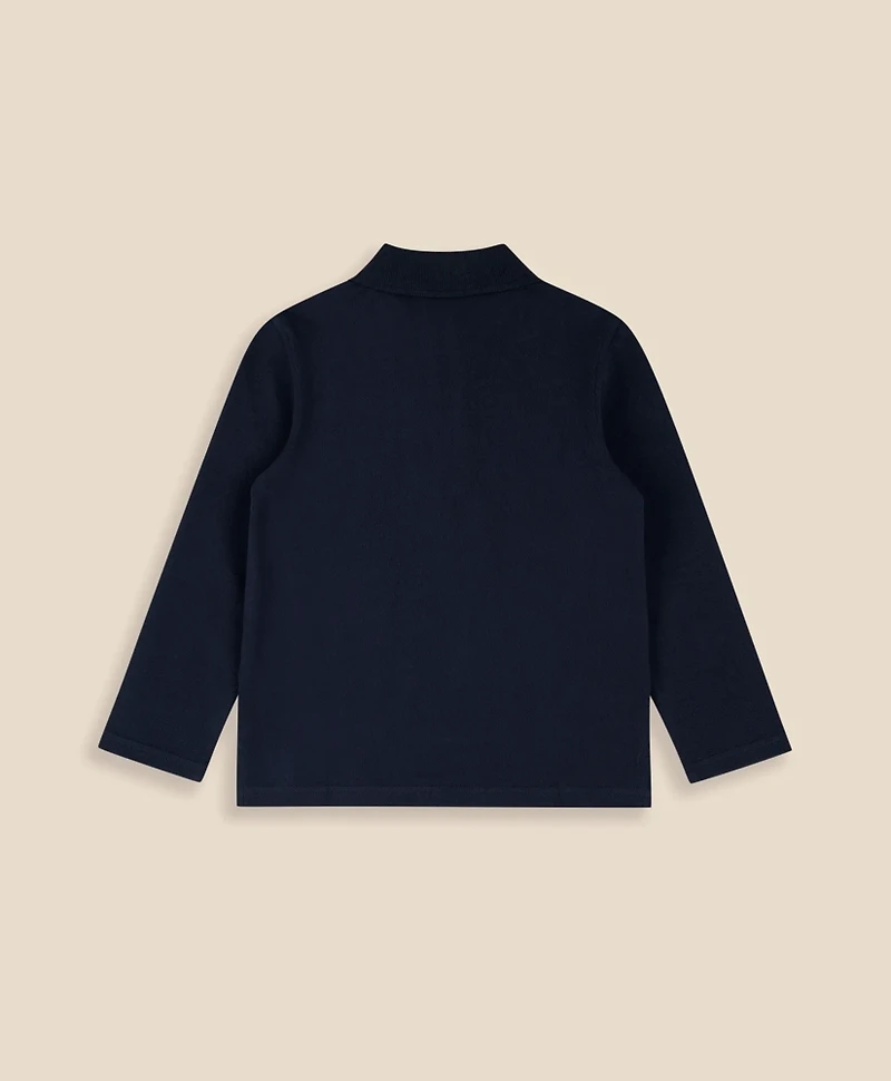 Boys Cotton-Blend Pique Polo Shirt