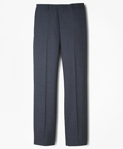 Boys Junior Plain-Front Wool Suit Pants