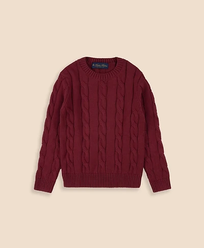 Boys Cotton Cable Sweater