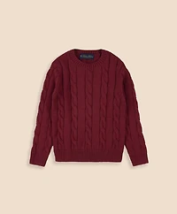 Boys Cotton Cable Sweater
