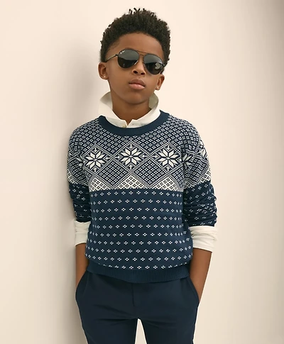 Boys Cotton Holiday Sweater