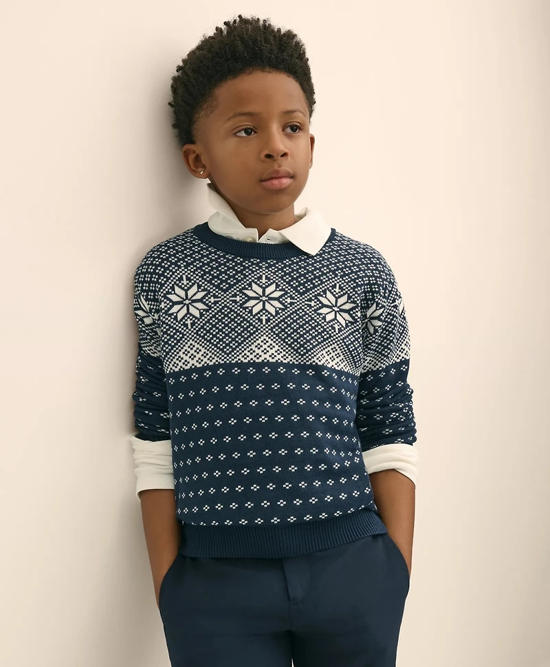 Boys Cotton Holiday Sweater