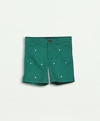 Boys Tennis Embroidered Shorts