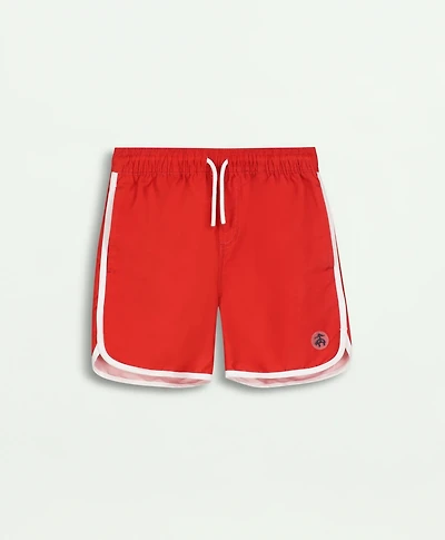 Boys Piped Swim Trunks