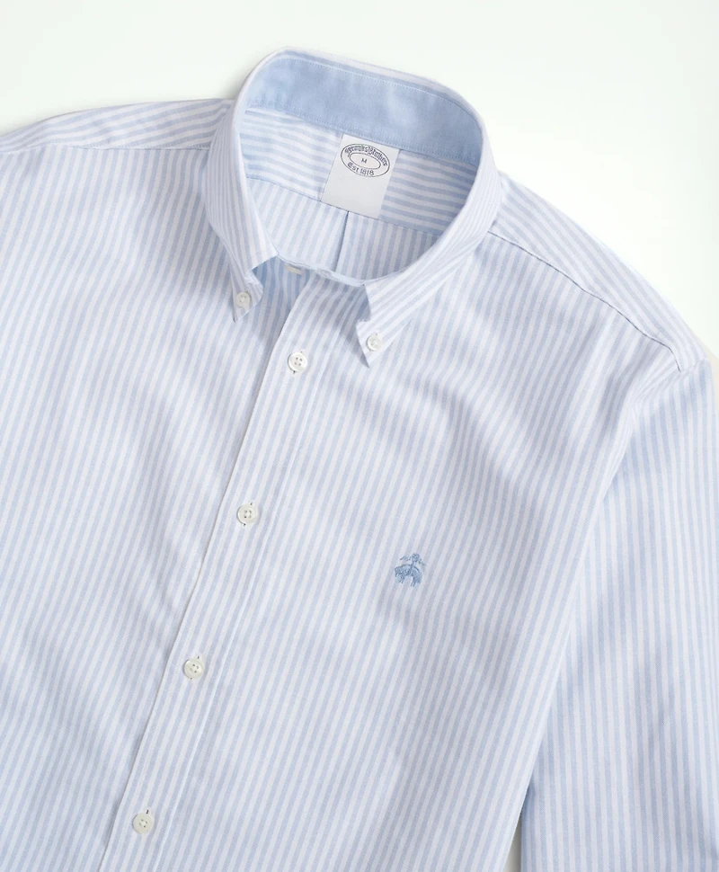 Stretch Non-Iron Oxford Button-Down Collar, Bengal Stripe Sport Shirt