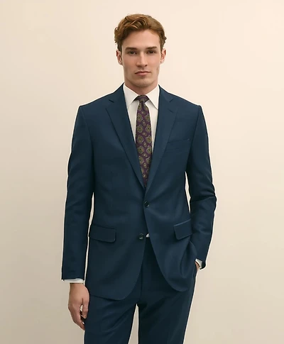 Classic-Fit Stretch Wool Blend Nailhead Suit Jacket