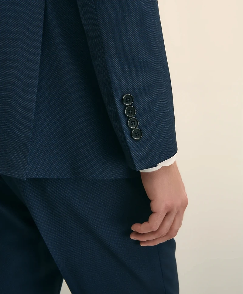 Classic-Fit Stretch Wool Blend Nailhead Suit Jacket