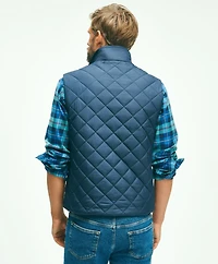 Water Repellent Diamond Quilted Vest