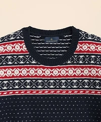 Merino-Wool Blend Fair Isle Sweater