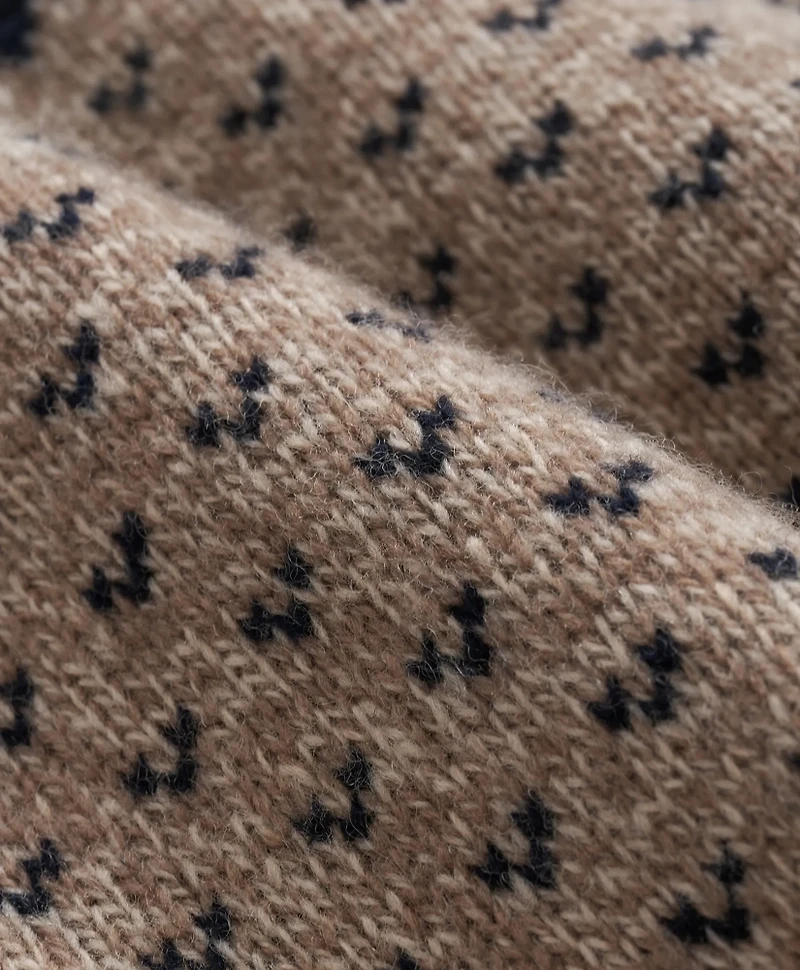 Merino-Wool Blend Jacquard Moose Sweater