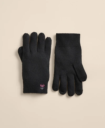 Wool-Cashmere Blend Touchscreen Gloves