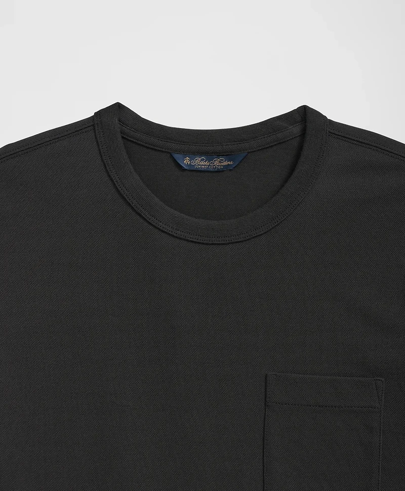 Pique T-Shirt Garment-Washed Supima<sup>®</sup> Cotton