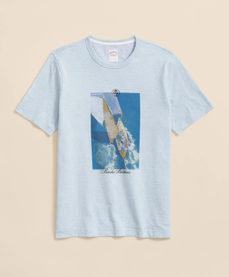 Slub Cotton Graphic T-Shirt