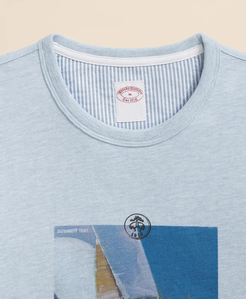 Slub Cotton Graphic T-Shirt