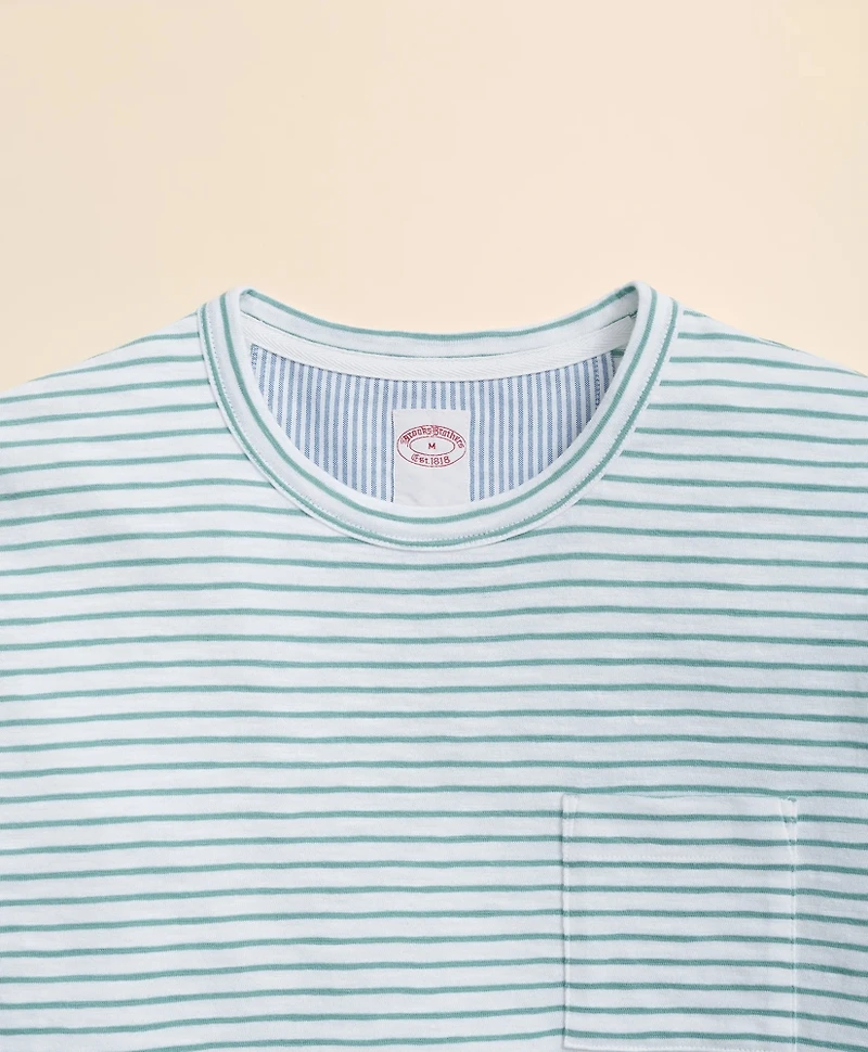 Slub Cotton Stripe T-Shirt