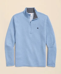 Cotton Blend Pique Quarter-Zip