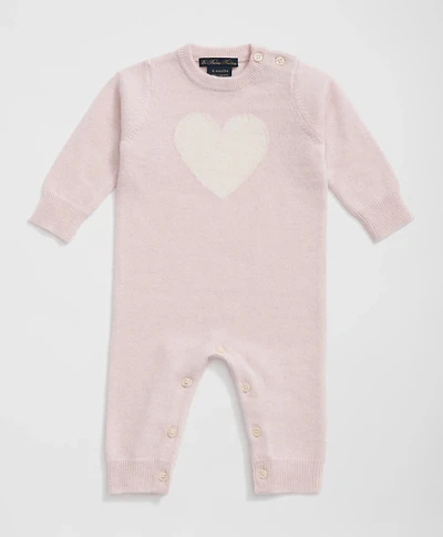 Cashmere Heart Motif Onesie