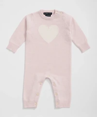 Cashmere Heart Motif Onesie