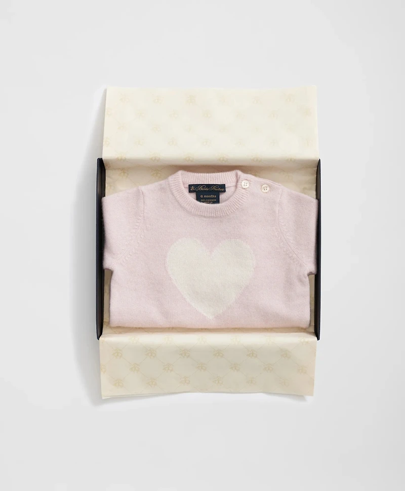 Cashmere Heart Motif Onesie
