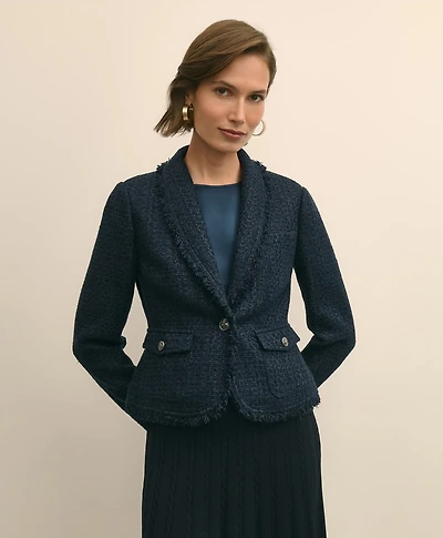 Fringed Boucle Jacket