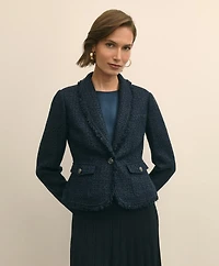 Fringed Boucle Jacket