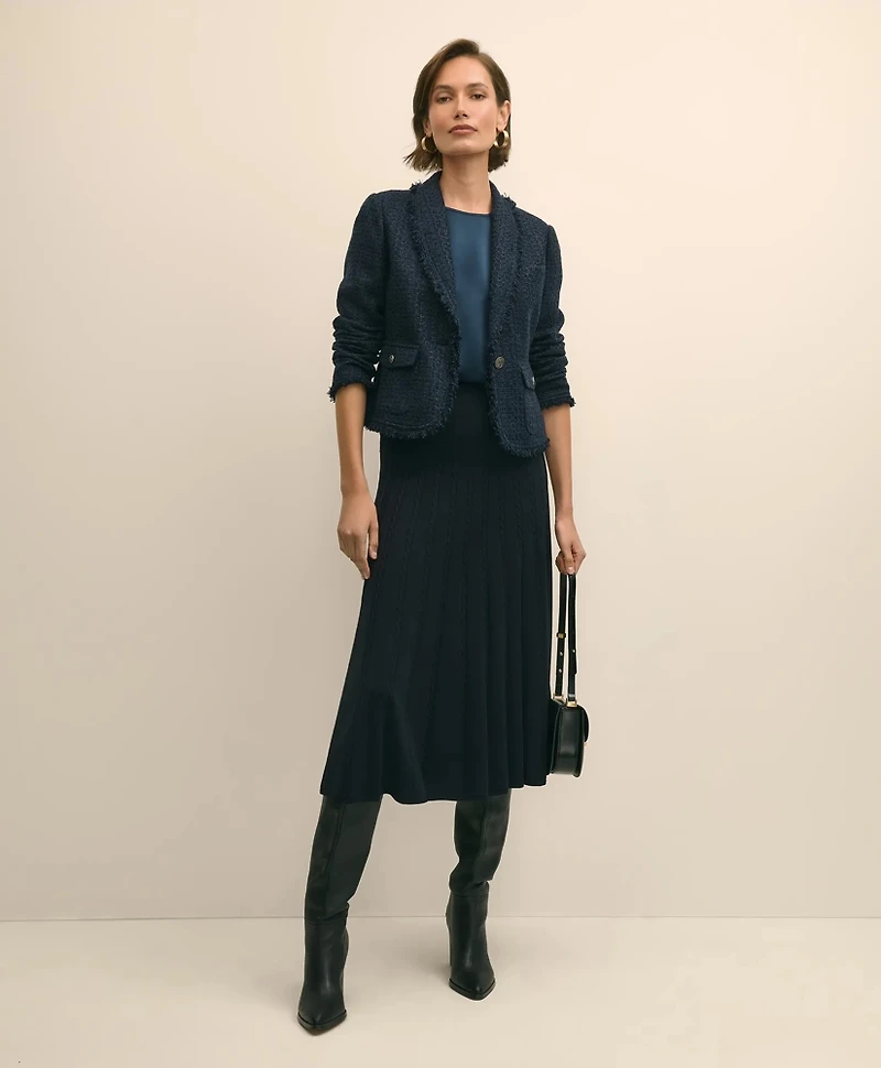 Fringed Boucle Jacket