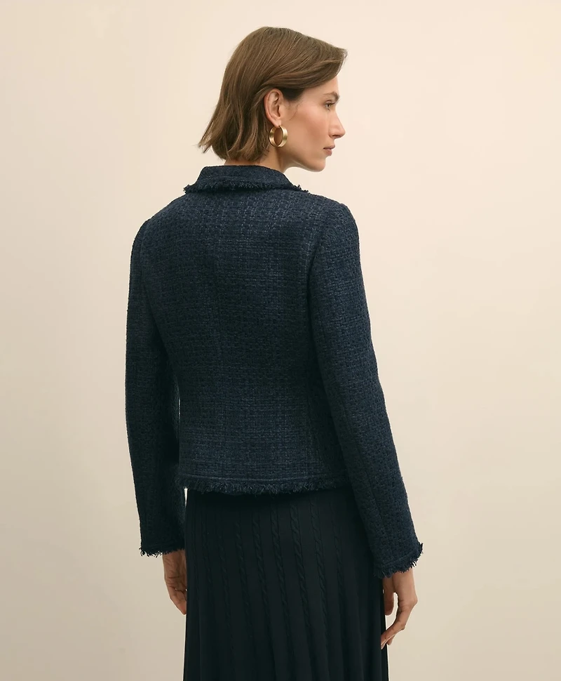 Fringed Boucle Jacket