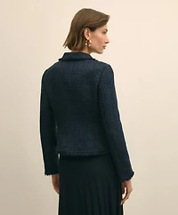 Fringed Boucle Jacket
