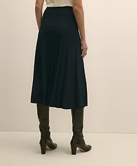 Cable Knit Midi Sweater Skirt